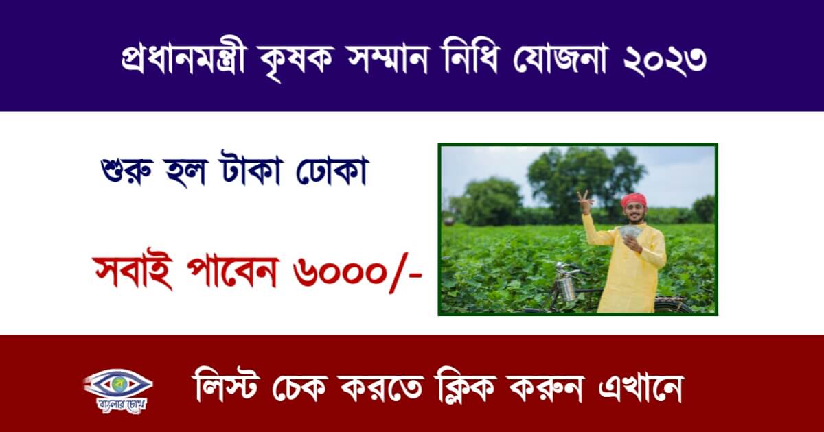 Pm kisan Samman Nidhi Yojana (পিএম কিষান সম্মান নিধি যোজনা)