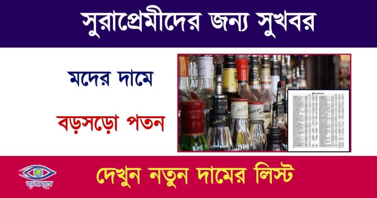 Alcohol Price(মদের দাম)