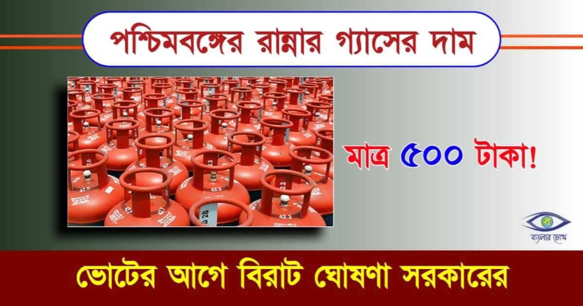 LPG Gas Price বা রান্নার গ্যাসের দাম